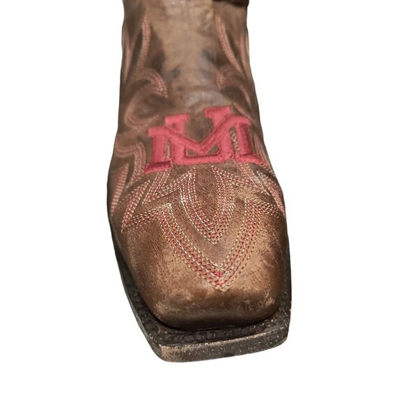 Men’s Montana Grizzly Gameday‎ Cowboy Boots, NWT Size 12D Embroidered - Picture 4 of 13